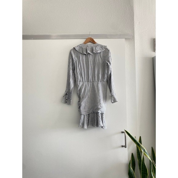 Veronica Beard Kai Striped Ruffle Dress Size 4 - Picture 11 of 12